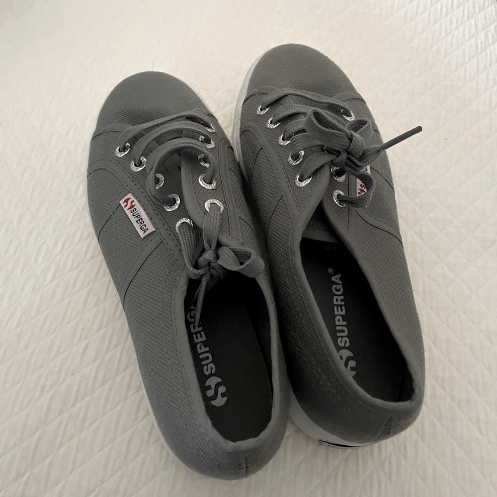 Superga sneakers, gray, size 8